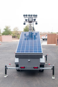 Solar panel light trailer