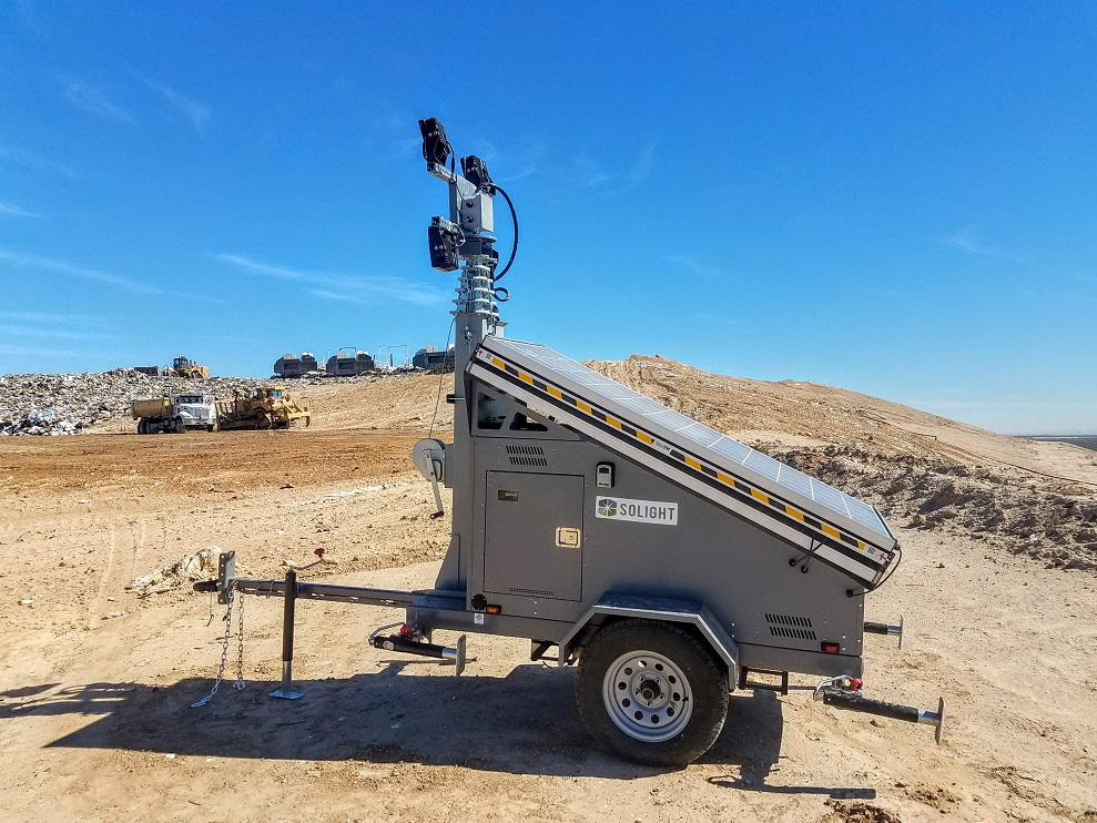 solar mobile lighting tower